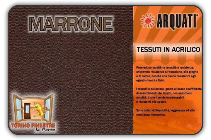 arquati acrilico tinta unita marrone