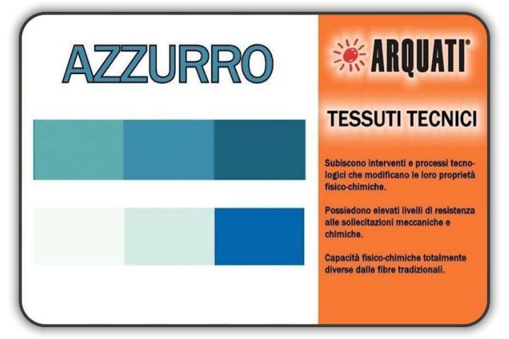 arquati poliestere tinta unita azzurro