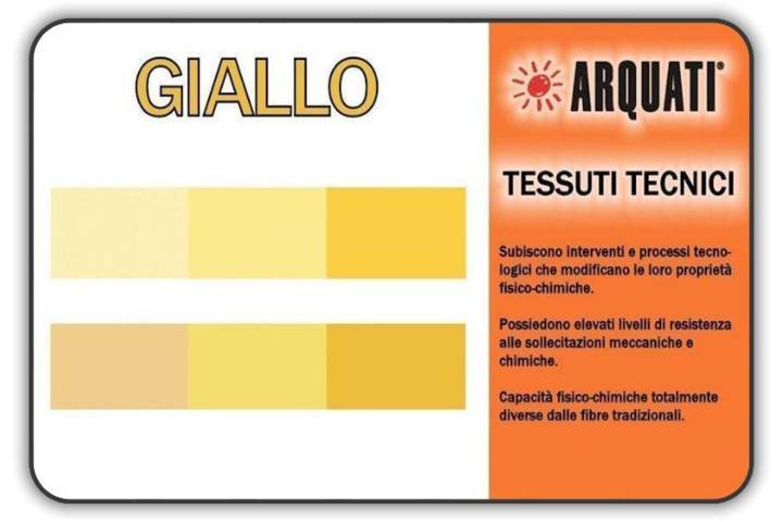 arquati poliestere tinta unita giallo
