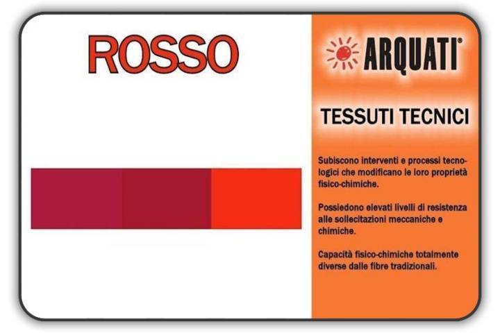 arquati poliestere tinta unita rosso