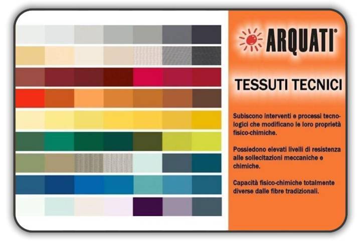 arquati tessuto tecnico tinta unita