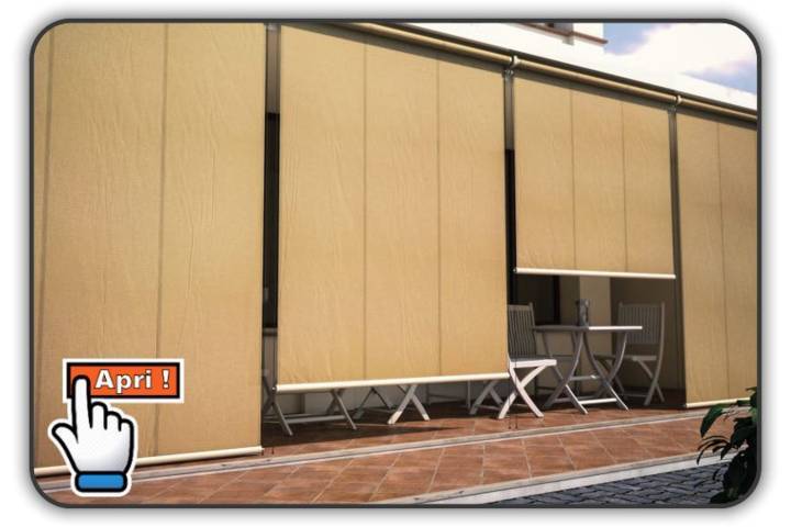 tenda da sole modello glass senza cassonetto