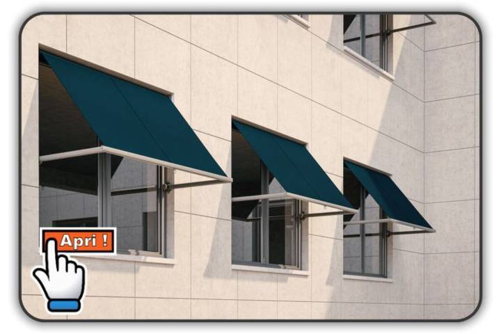 tenda da sole modello slim