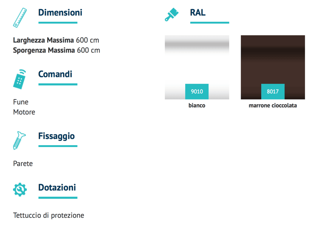 colori tende da sole da giardino marea torino