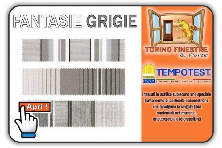 catalogo tempotest tessuti in acrilico grigi