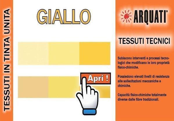 Arquati Tessuto Tecnico Tinta Giallo | Tende da Sole Torino