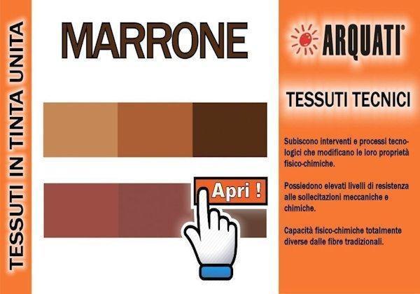 Arquati Tessuto Tecnico Tinta Marrone | Tende da Sole Torino