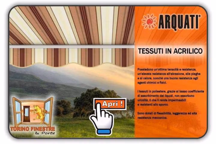 Tessuti Arquati in Acrilico rigati