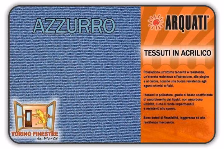 arquati acrilico tinta unita azzurro