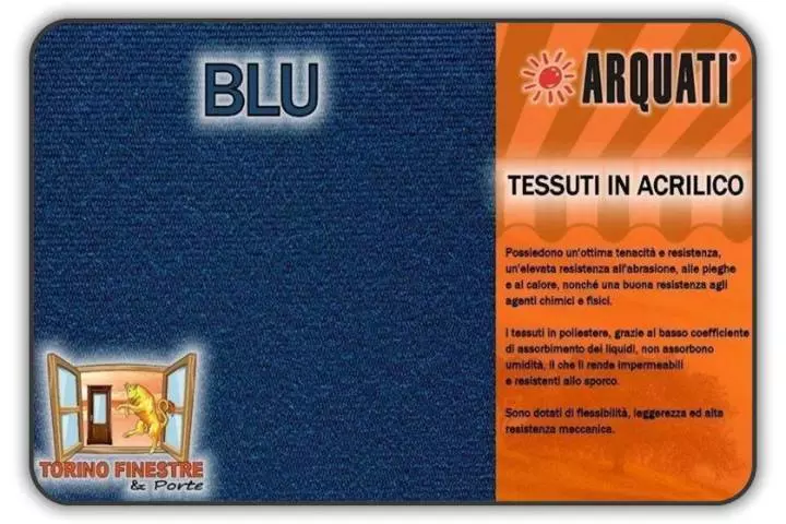 arquati acrilico tinta unita blu
