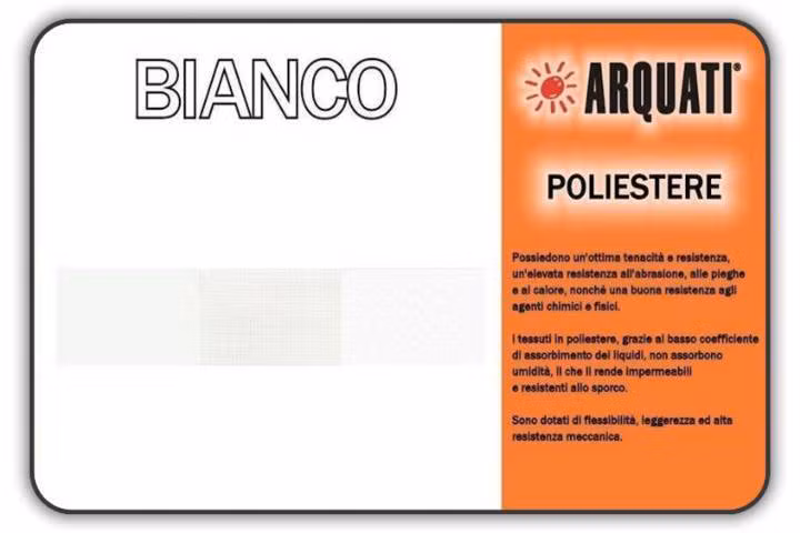 arquati poliestere tinta unita bianco