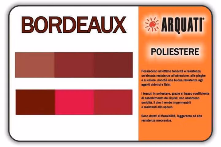 arquati poliestere tinta unita bordeaux