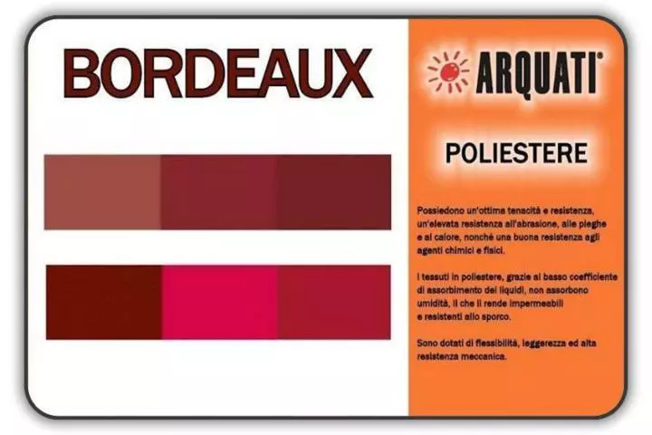 arquati poliestere tinta unita bordeaux