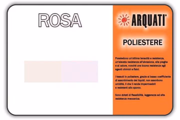 arquati poliestere tinta unita rosa