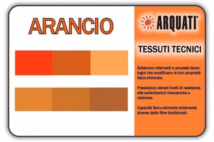 arquati poliestere tinta unita arancio