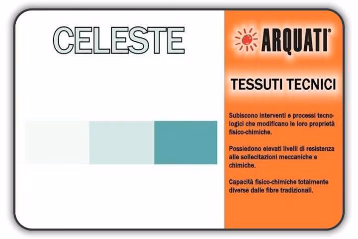 arquati poliestere tinta unita celeste