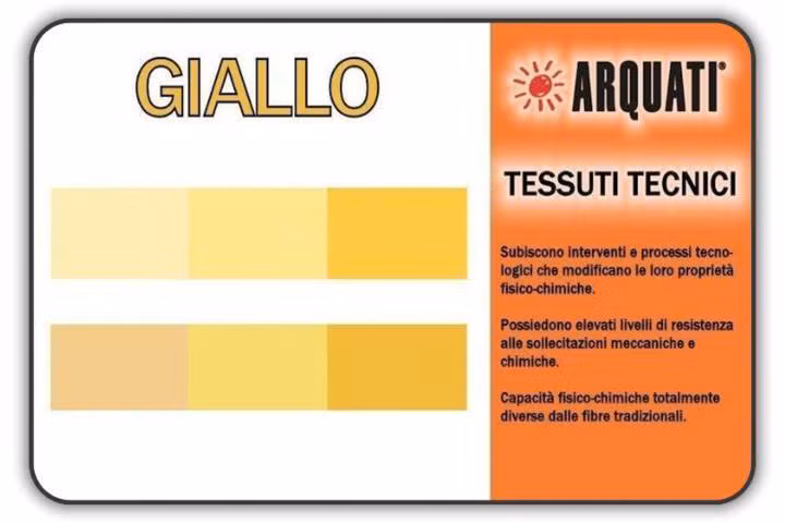 arquati poliestere tinta unita giallo