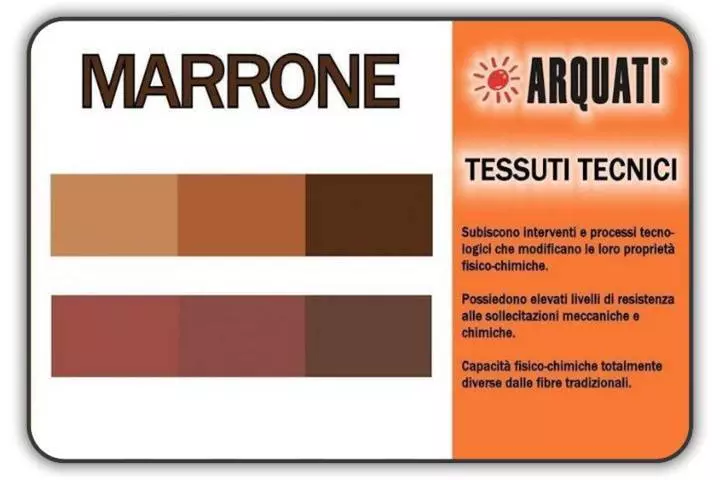 arquati poliestere tinta unita marrone