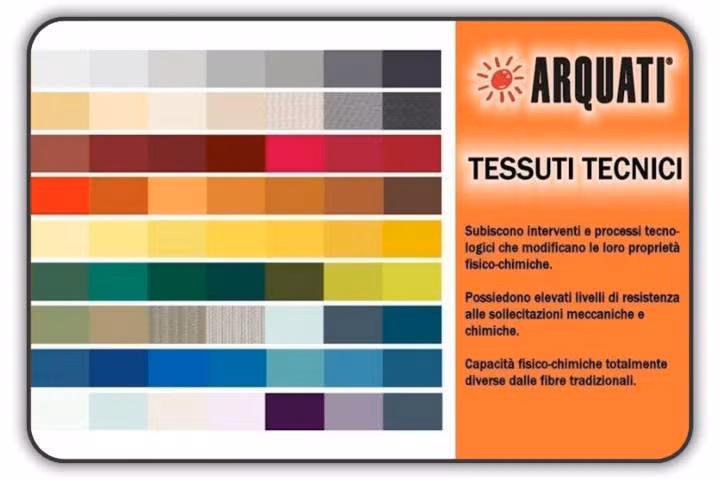 arquati tessuto tecnico tinta unita