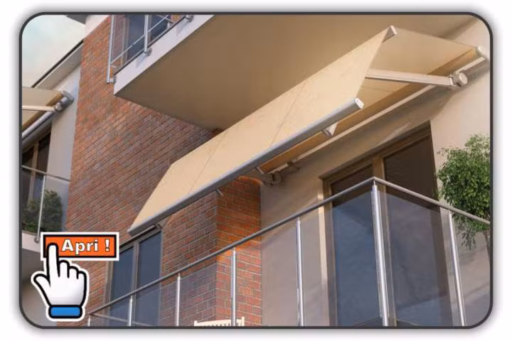 tende da sole a barra quadra