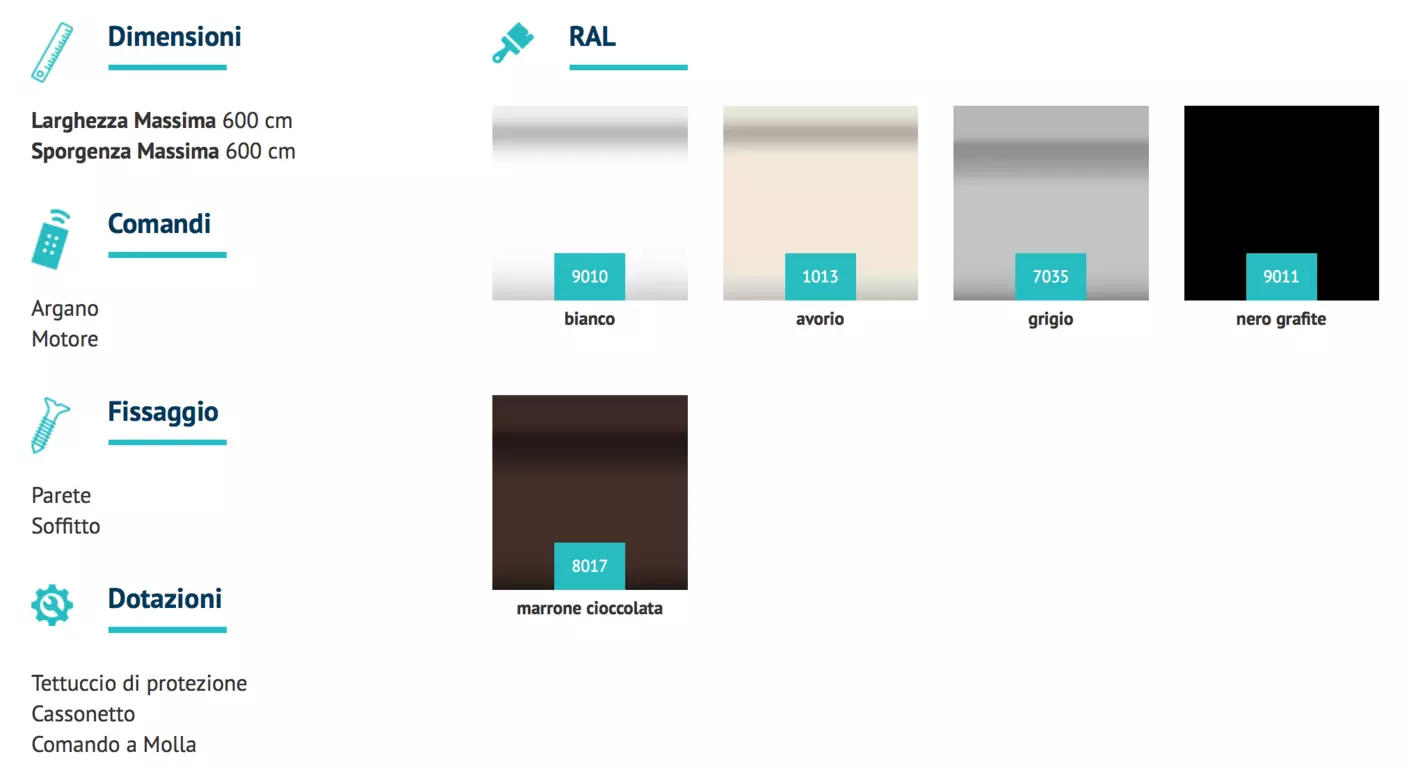 colori tende da sole da giardino attico torino