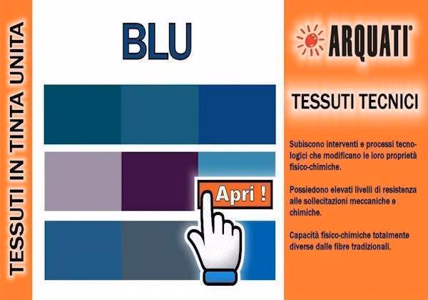 Arquati Tessuto Tecnico Tinta Blu | Tende da Sole Torino