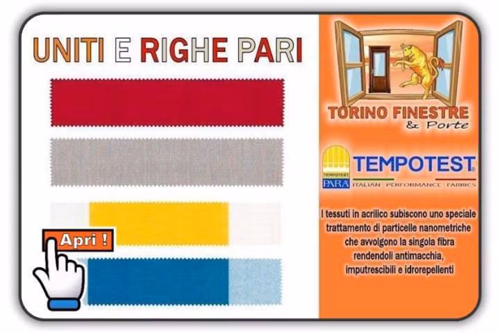 catalogo tempotest tessuti in acrilico uniti righe pari