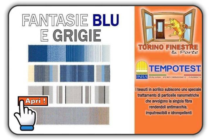 catalogo tempotest tessuti in acrilico blu grigi
