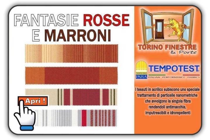 catalogo tempotest tessuti in acrilico rosse marroni