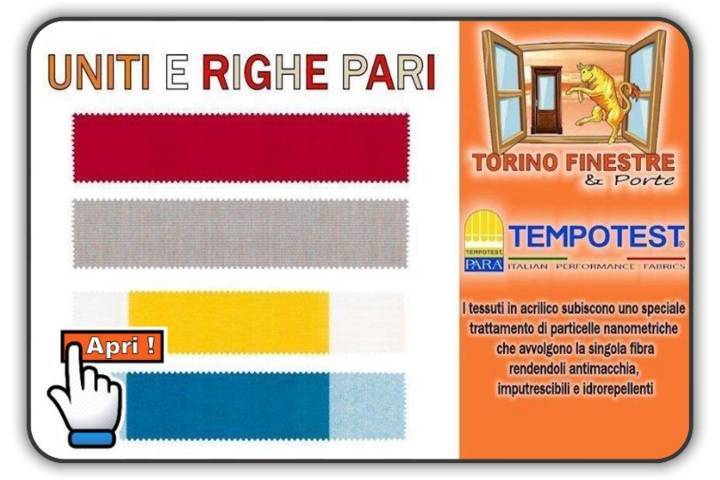 catalogo tempotest tessuti in acrilico uniti righe pari