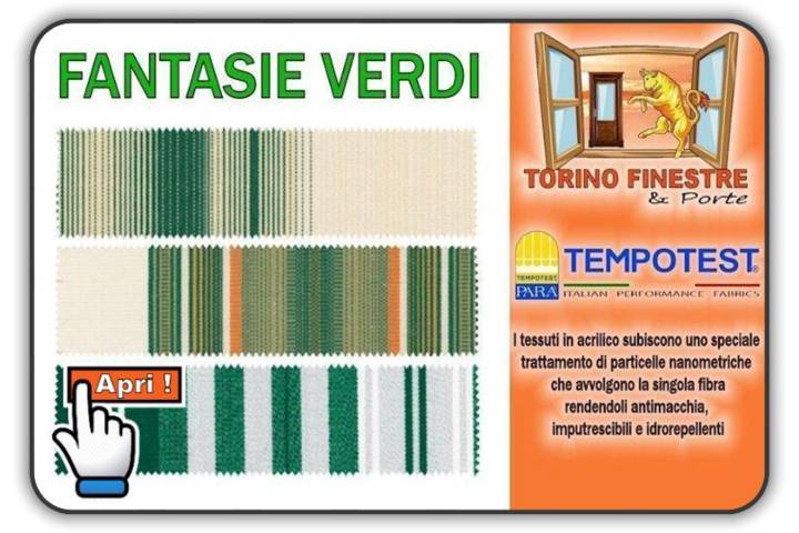 catalogo tempotest tessuti in acrilico verdi