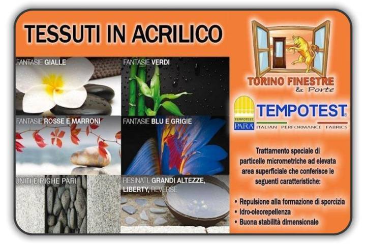 Catalogo Tempotest | Tende da Sole Torino catalogo tempotest tessuti in acrilico