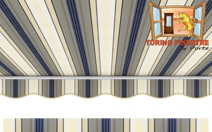 Tende da sole Arquati Suncolor 5168 Tessuti rigati in Acrilico