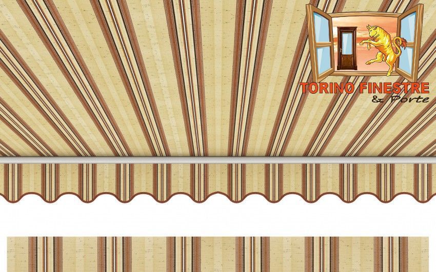 Tende da sole Arquati Suncolor 5173 Tessuti rigati in Acrilico