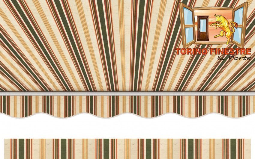 Tende da sole Arquati Suncolor 5175 Tessuti rigati in Acrilico