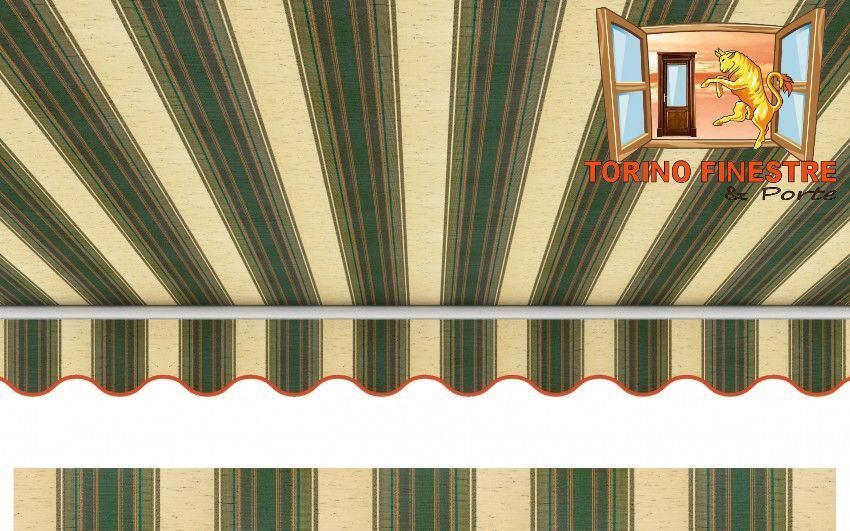 Tende da sole Arquati Suncolor 5182 Tessuti rigati in Acrilico