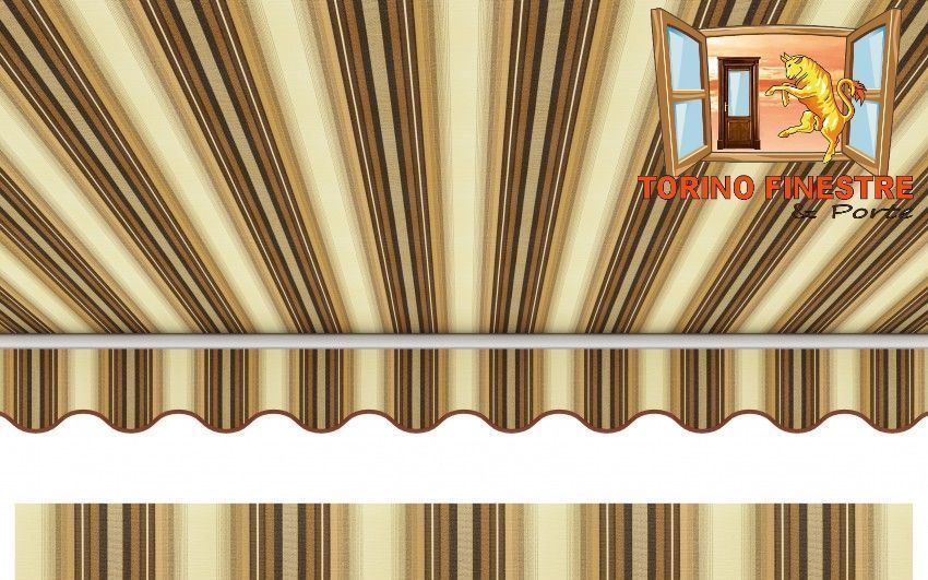 Tende da sole Arquati Suncolor 5183 Tessuti rigati in Acrilico