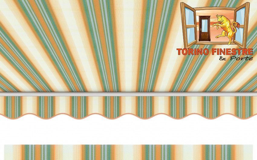 Tende da sole Arquati Suncolor 5205 Tessuti rigati in Acrilico