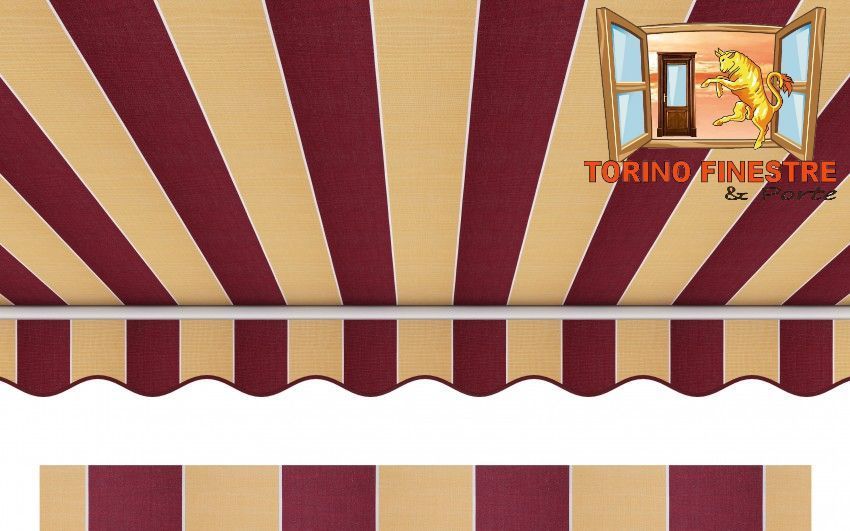 Tende da sole Arquati Suncolor 5259 Tessuti rigati in Acrilico