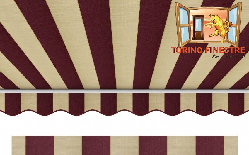 Tende da sole Arquati Suncolor 5260 Tessuti rigati in Acrilico