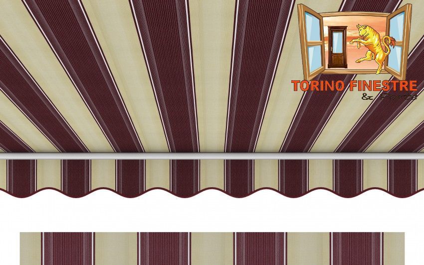 Tende da sole Arquati Suncolor 5261 Tessuti rigati in Acrilico