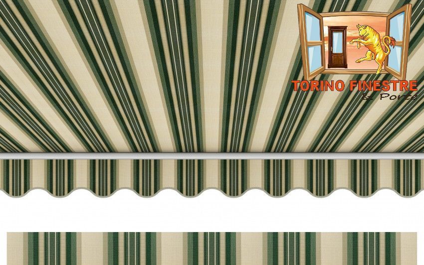 Tende da sole Arquati Suncolor 5334 Tessuti rigati in Acrilico