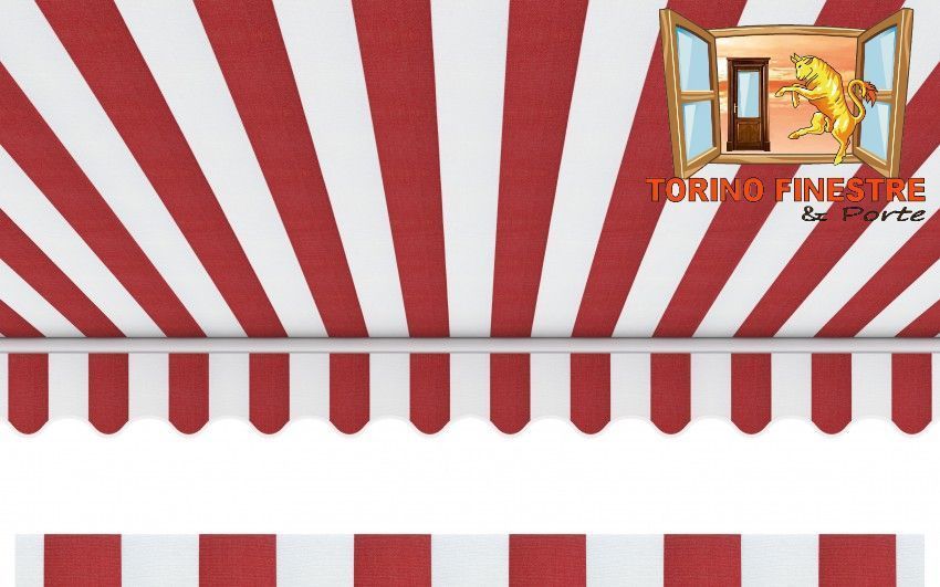 Tende da sole Arquati Suncolor 5039 Tessuti righe pari in Acrilico