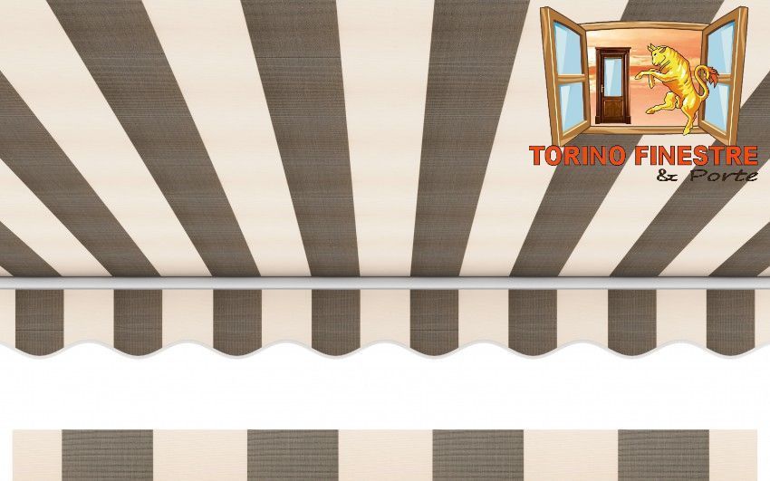 Tende da sole Arquati Suncolor 5223 Tessuti righe pari in Acrilico