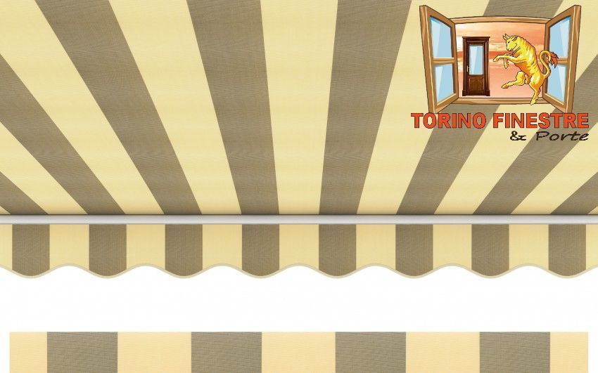 Tende da sole Arquati Suncolor 5224 Tessuti righe pari in Acrilico