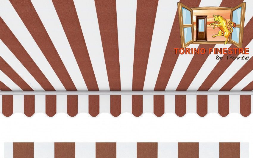 Tende da sole Arquati Suncolor 5347 Tessuti righe pari in Acrilico