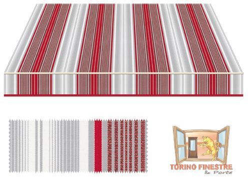 Tende da sole Tempotest Fantasia Rosso 5167/11