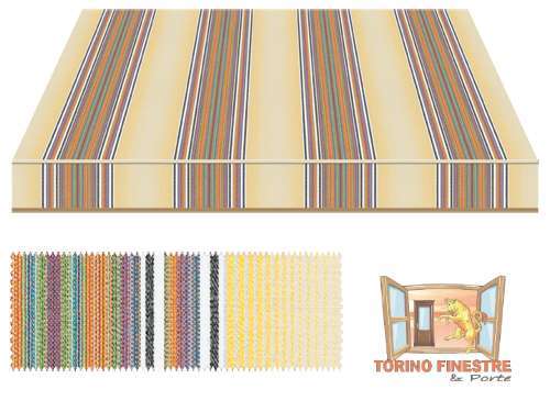 Tende da sole Tempotest gialli 1231