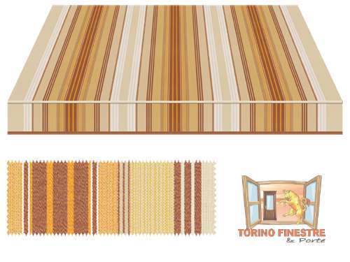 Tende da sole Tempotest gialli 5011/54