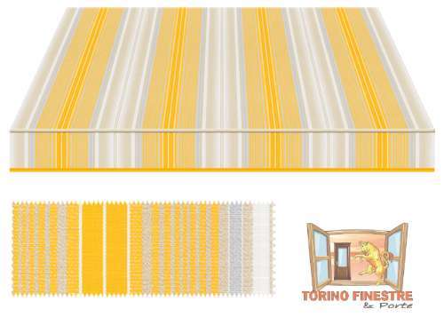 Tende da sole Tempotest gialli 5167/12
